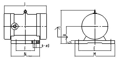 YZU振動電機安裝原理圖 YZU振動電機安裝原理圖